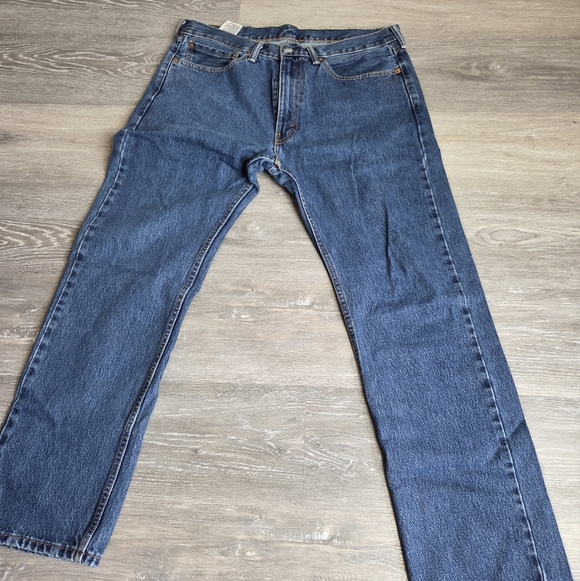 Men's Levis 505 - Jeans 36x32 - Regular Fit - Blue Jeans - Picture 2 of 7
